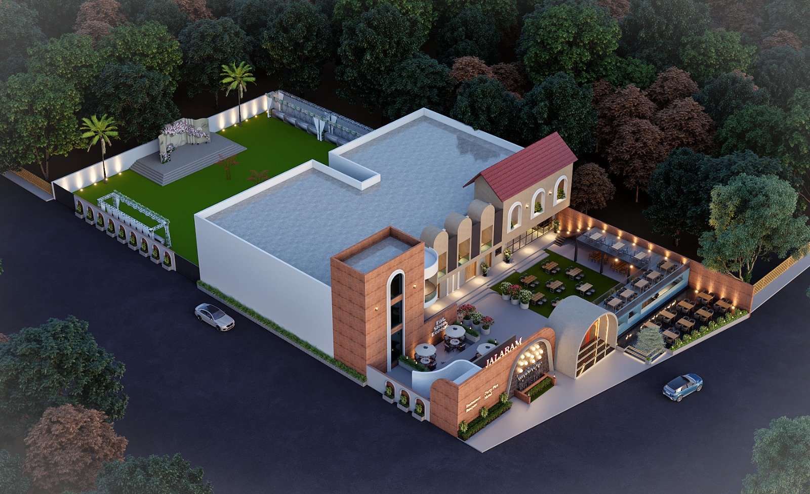 Vegetable biryani served in copper handi with saffron strands and fried onions visible