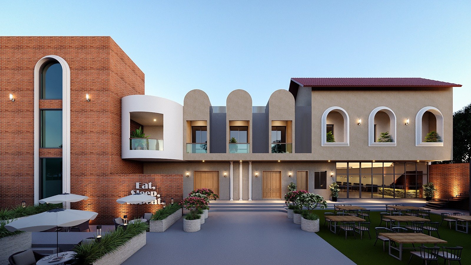 Traditional clay tandoor oven with breads stuck to sides and glowing embers visible at bottom